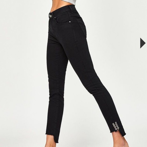 Mavi Denim - Mavi Tess Jeans, black w piercing loops & step hem